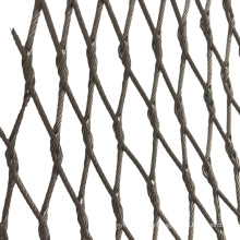 zoo mesh 304/316 stainless steel wire rope ferrule mesh / Animal Enclosure Netting